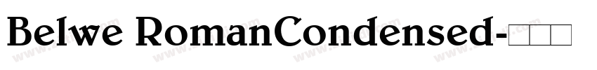 Belwe RomanCondensed字体转换